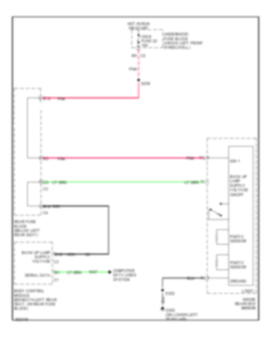 Automatic Day Night Mirror Wiring Diagram for Isuzu Ascender S 2007