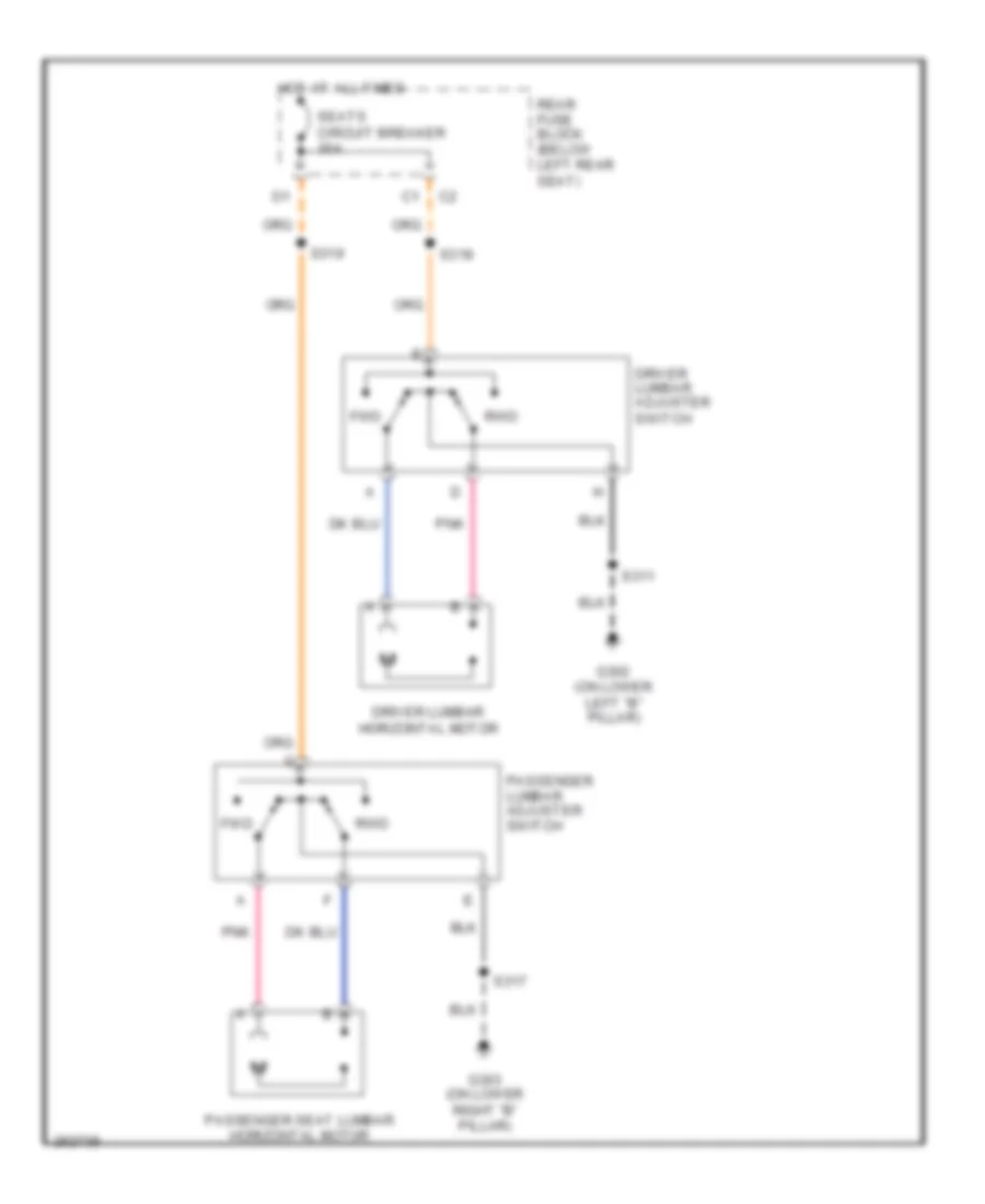 Lumbar Wiring Diagram for Isuzu Ascender S 2007