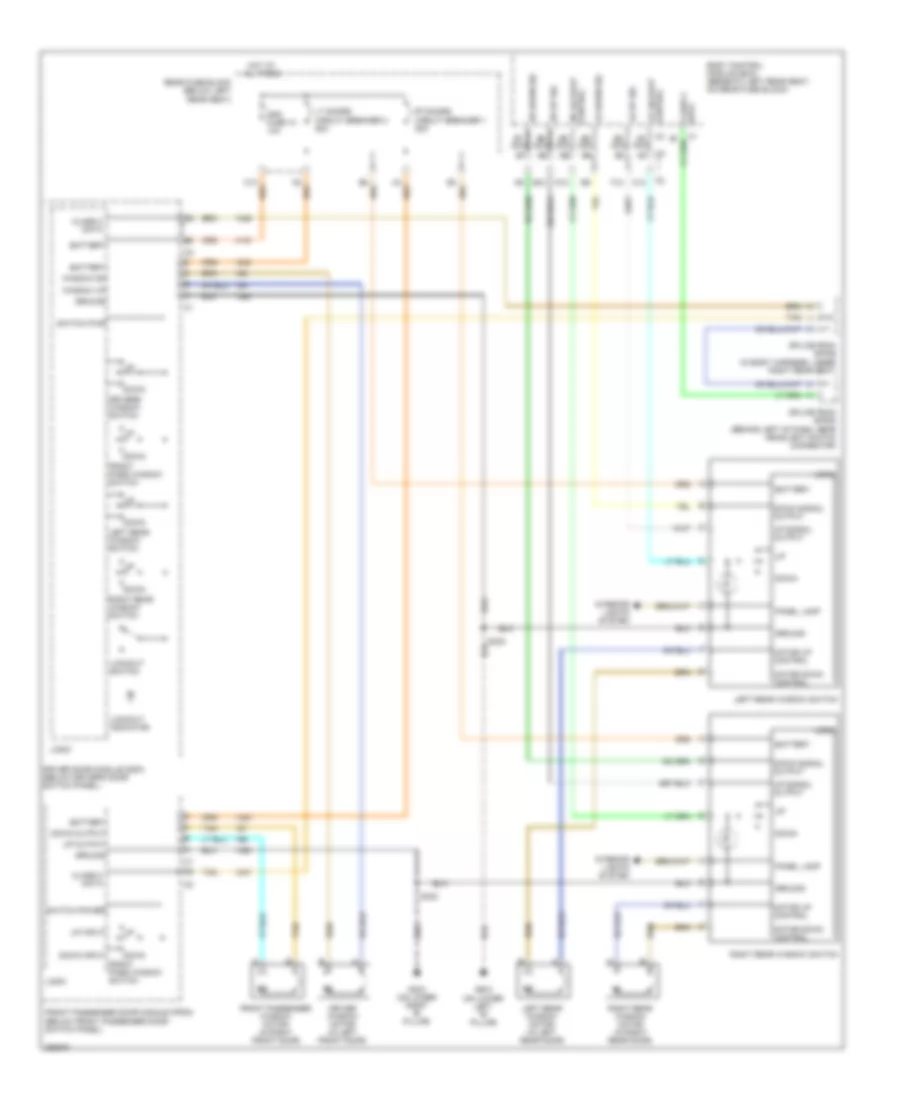 Power Windows Wiring Diagram for Isuzu Ascender S 2007