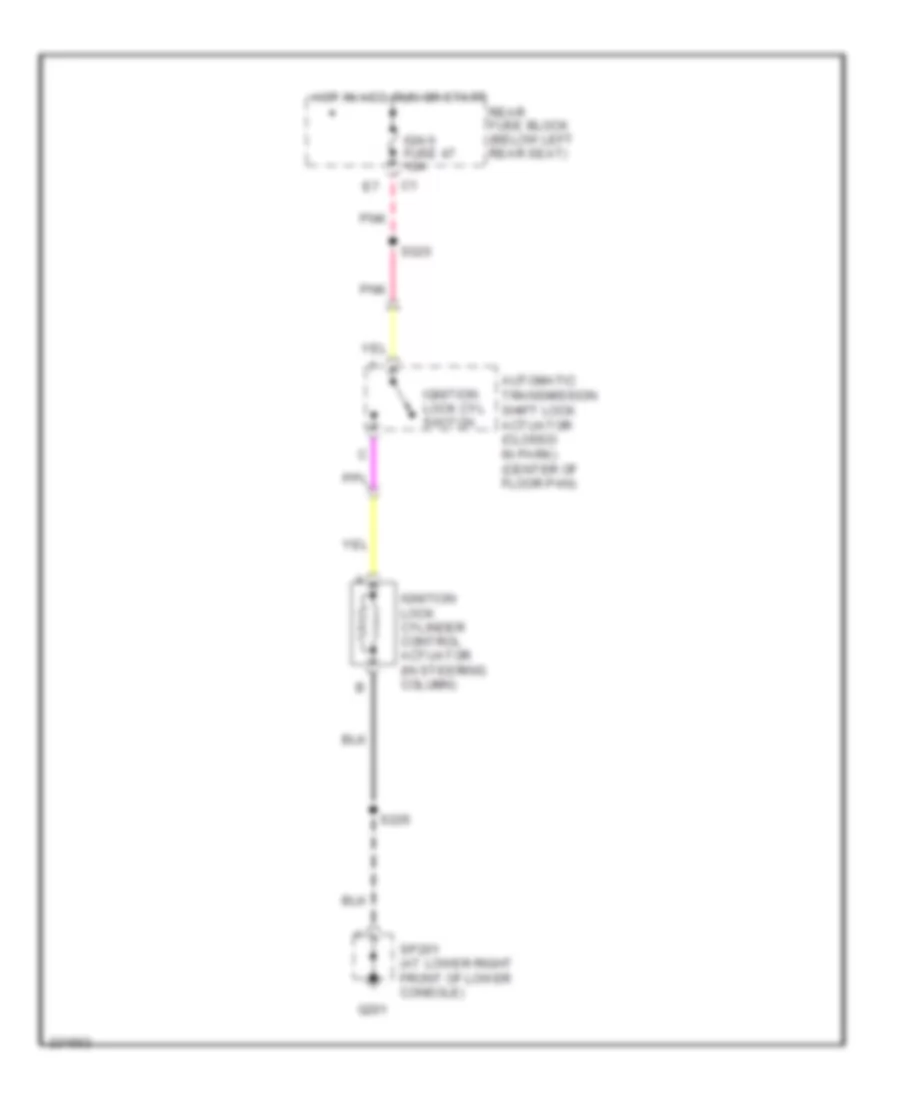 Ignition Lock Solenoid Wiring Diagram for Isuzu Ascender S 2007