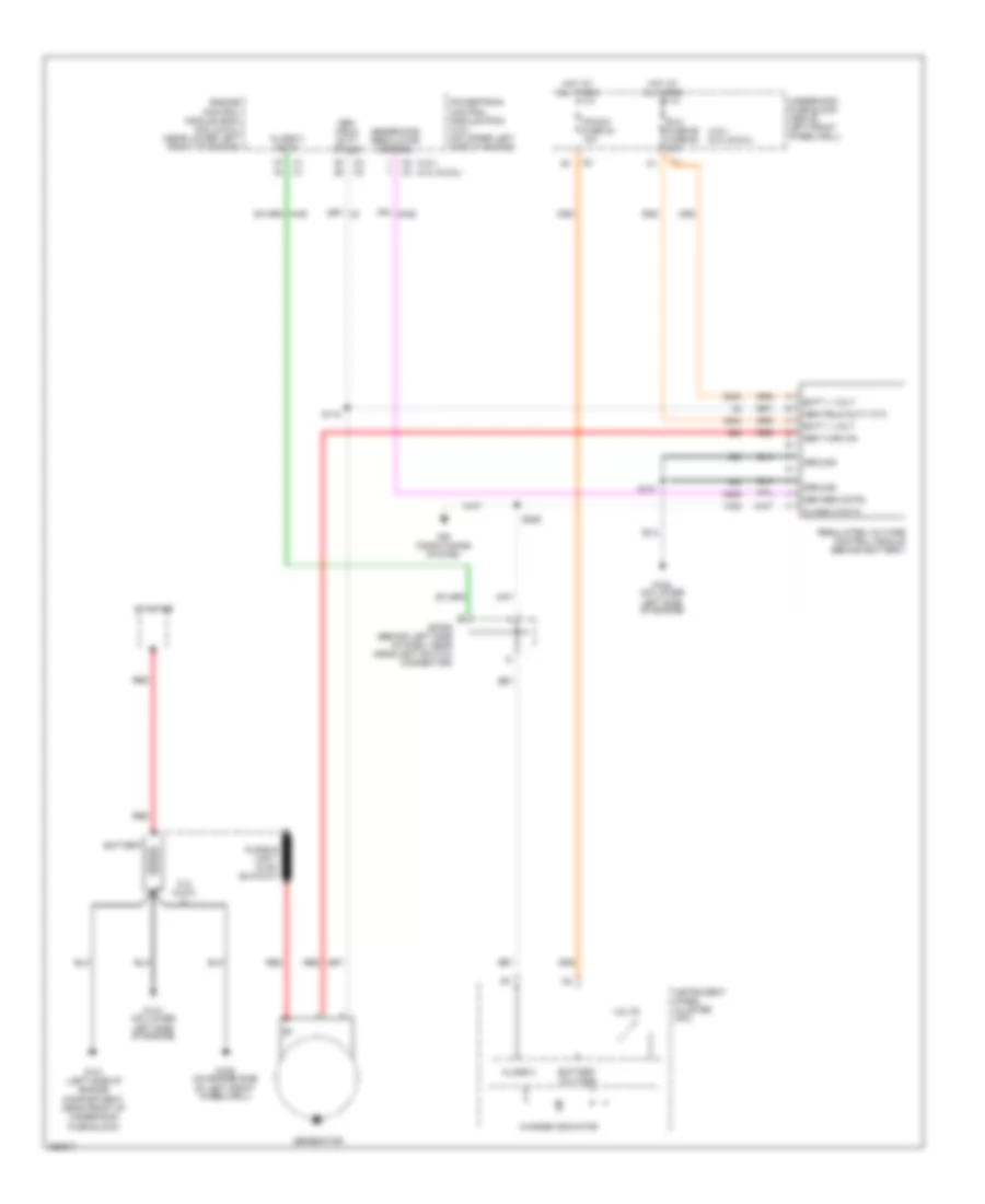 Charging Wiring Diagram for Isuzu Ascender S 2007