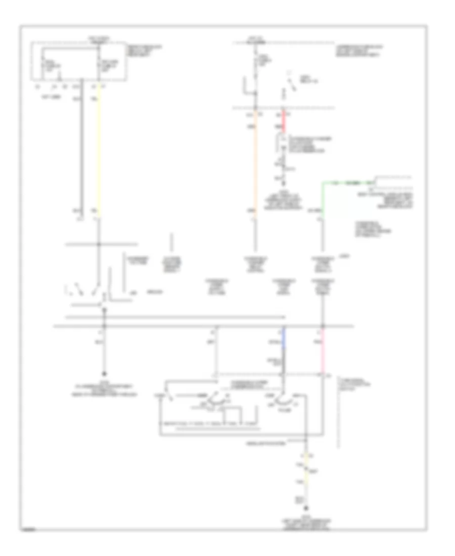 Front Wiper Washer Wiring Diagram for Isuzu Ascender S 2007