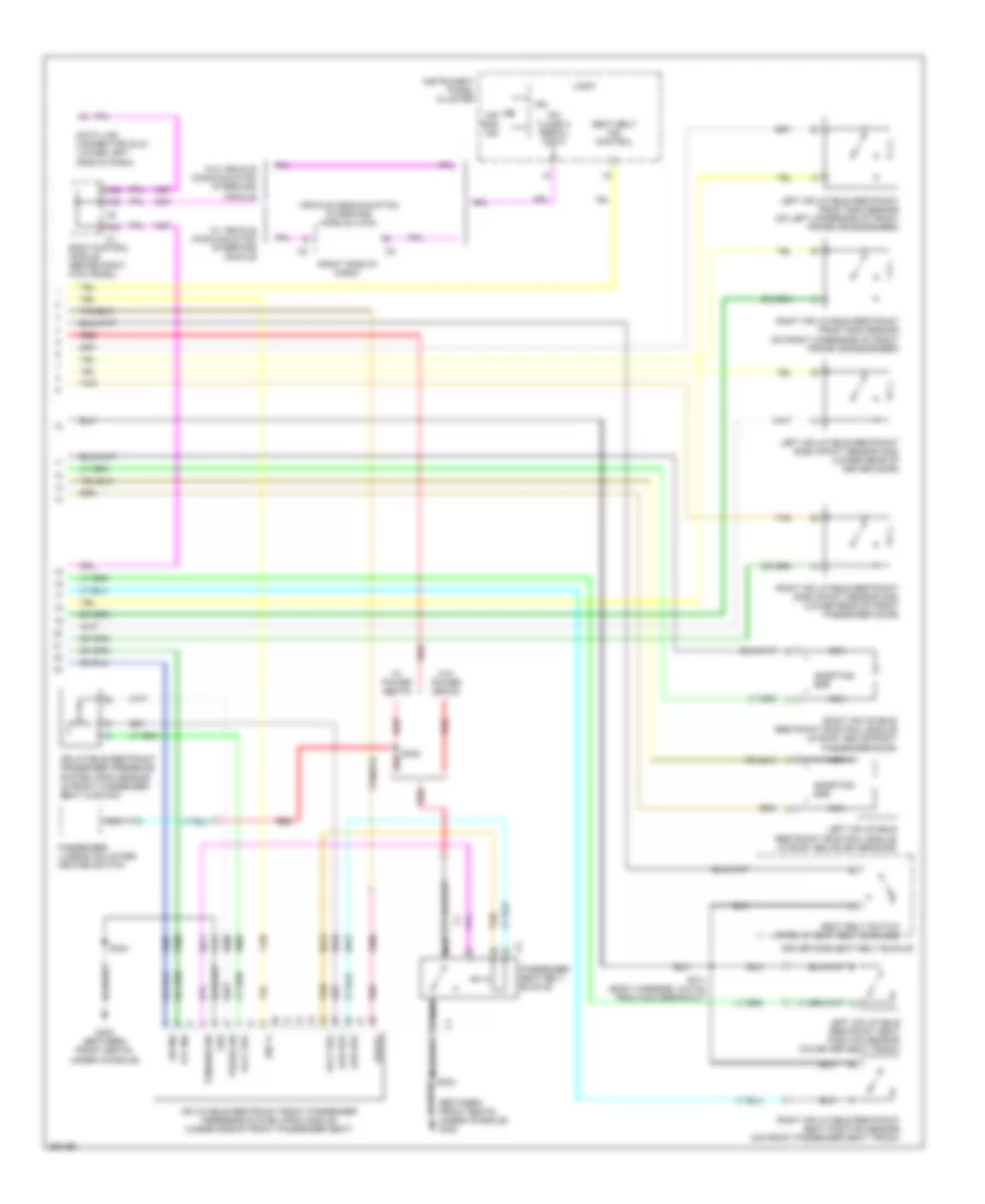 Supplemental Restraints Wiring Diagram 2 of 2 for Isuzu i 290 LS 2007