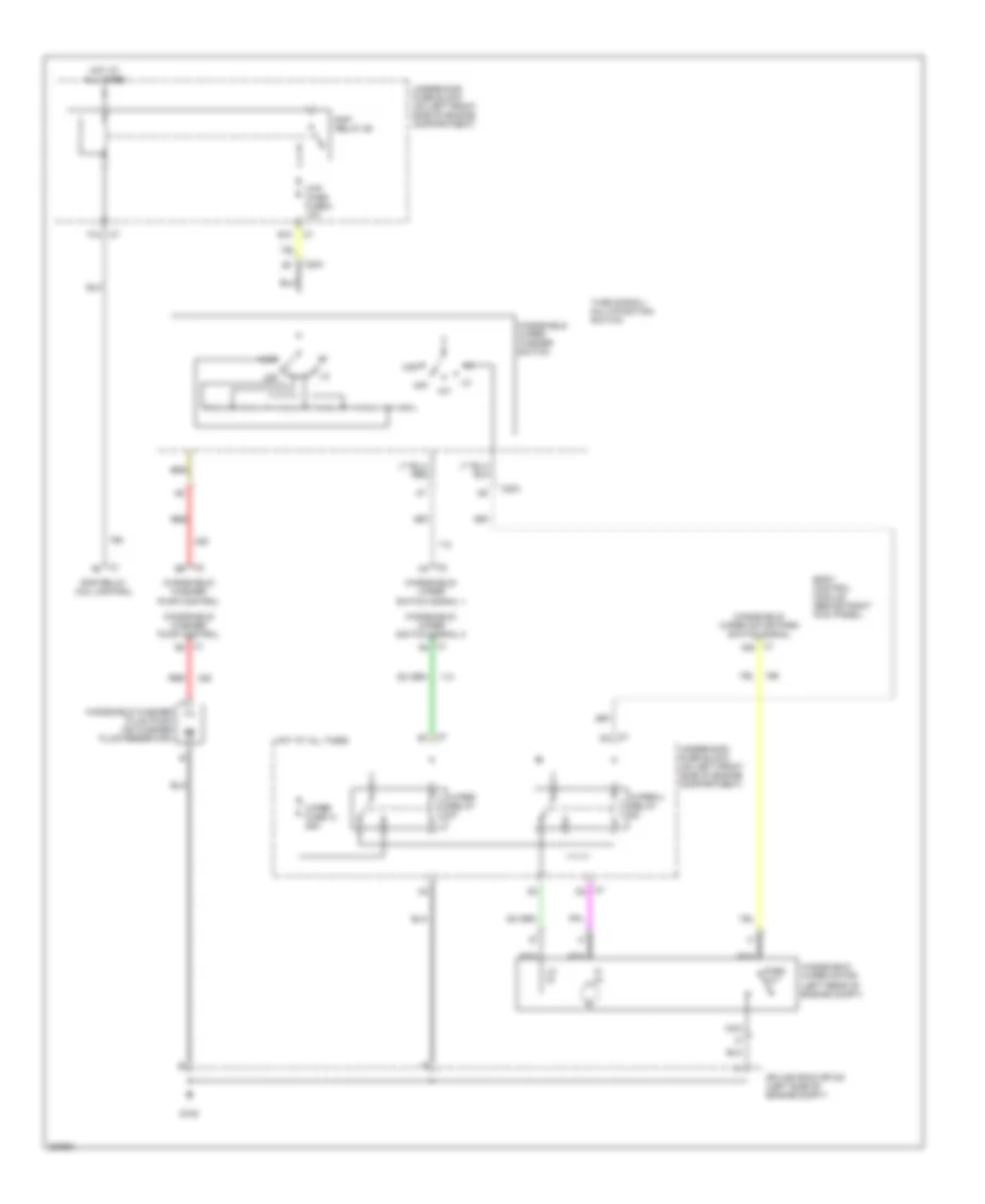 Электросхема стеклоочистителя, дворников и омывателя для Isuzu i-290 S 2007