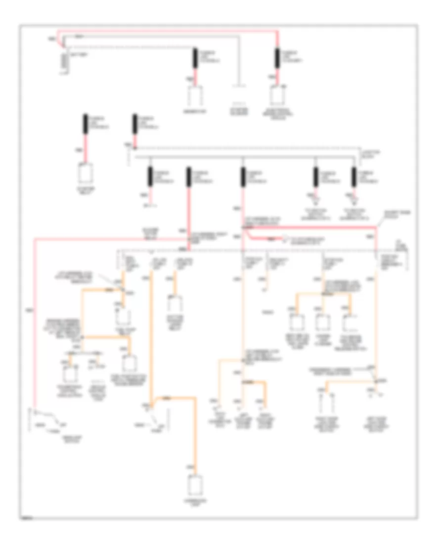 Power Distribution Wiring Diagram 1 of 3 for Isuzu Hombre S 1997