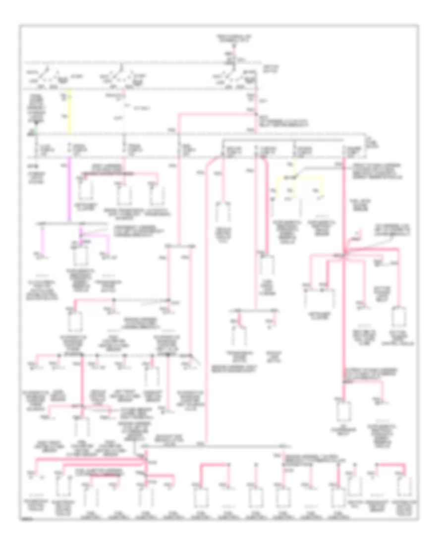 Power Distribution Wiring Diagram (3 of 3) for Isuzu Hombre S 1997
