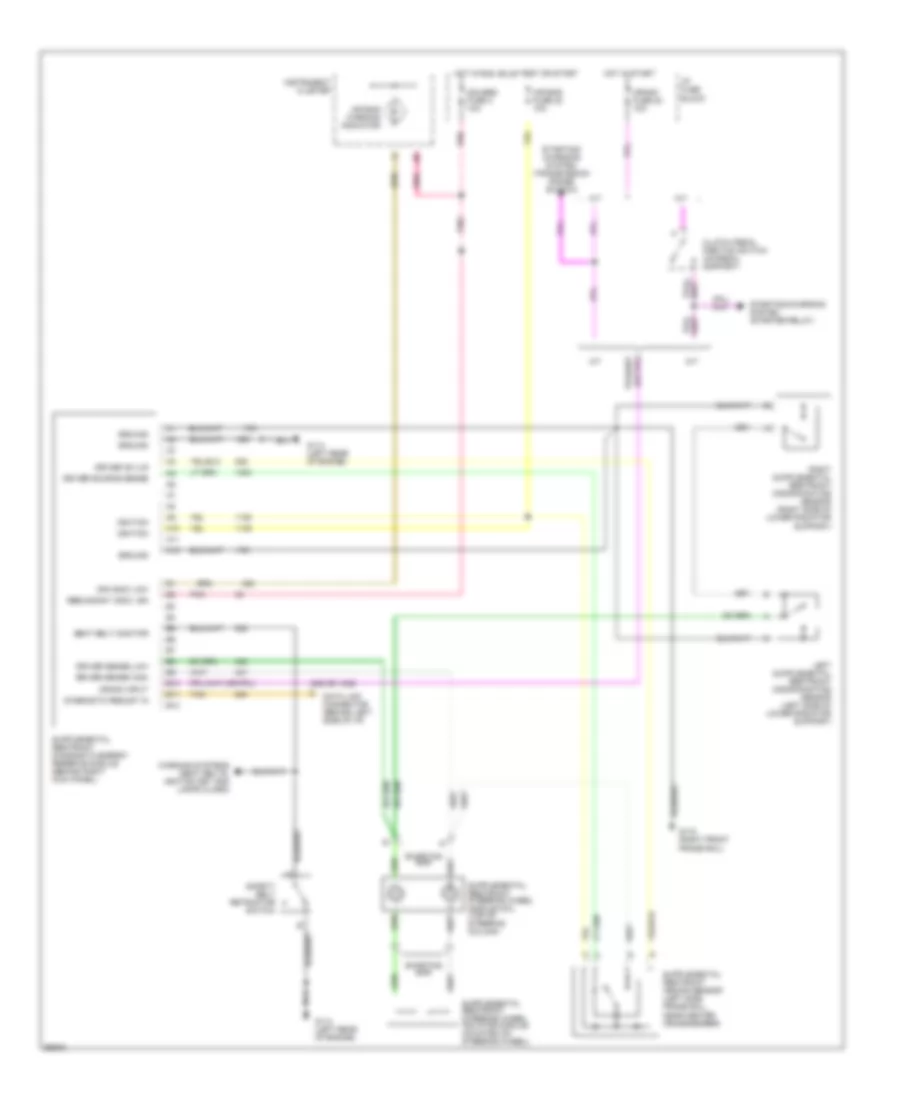 Supplemental Restraint Wiring Diagram for Isuzu Hombre S 1997