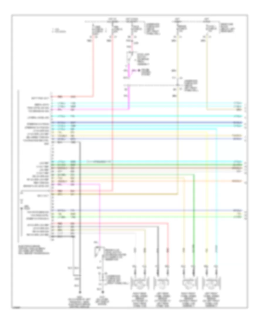 Anti lock Brakes Wiring Diagram 1 of 2 for Isuzu Ascender LS 2008