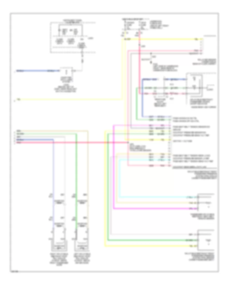 Supplemental Restraints Wiring Diagram 2 of 2 for Isuzu Ascender LS 2008