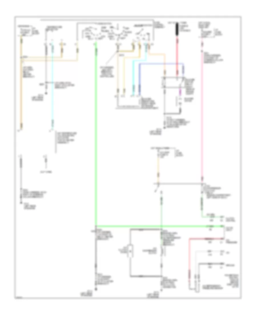 Электросхема кондиционера A/C для Isuzu Hombre XS 1997