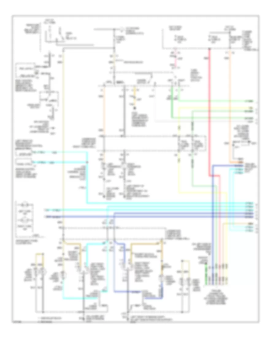 Exterior Lamps Wiring Diagram 1 of 2 for Isuzu Ascender S 2008