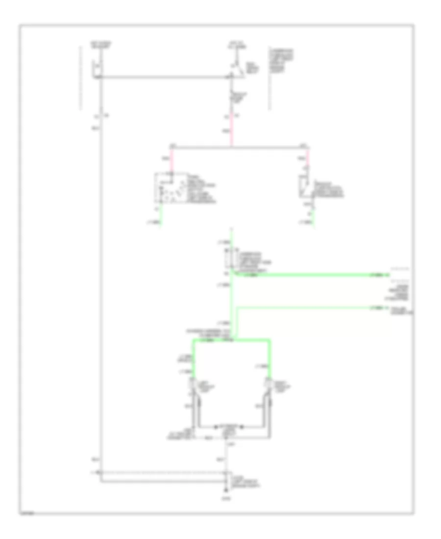 Backup Lamps Wiring Diagram for Isuzu i 290 S 2008