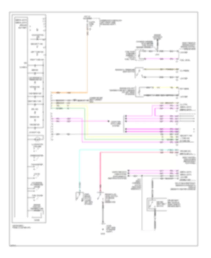 Instrument Cluster Wiring Diagram for Isuzu i-290 S 2008