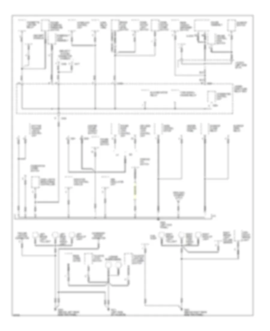 Ground Distribution Wiring Diagram (3 of 3) for Isuzu Oasis S 1997