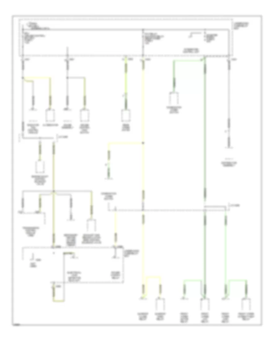 Power Distribution Wiring Diagram (4 of 4) for Isuzu Oasis S 1997