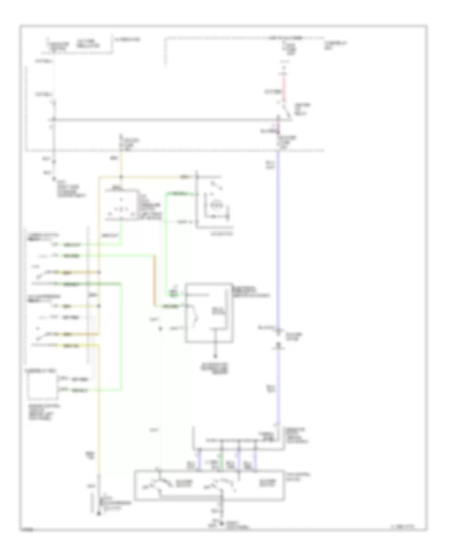 2.6L, Электросхема кондиционера для Isuzu Rodeo LS 1997