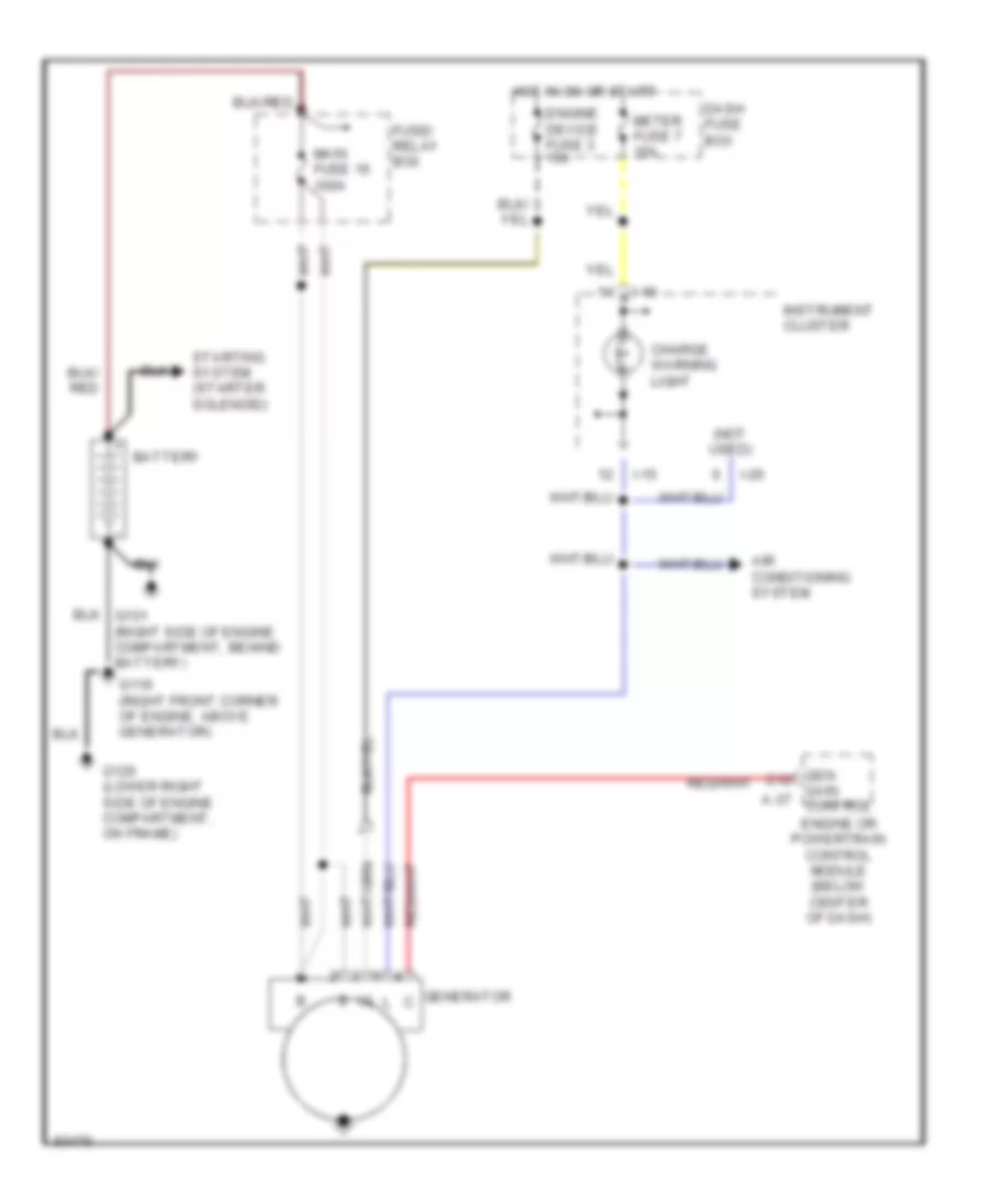 3.2L, Charging Wiring Diagram for Isuzu Rodeo S 1997