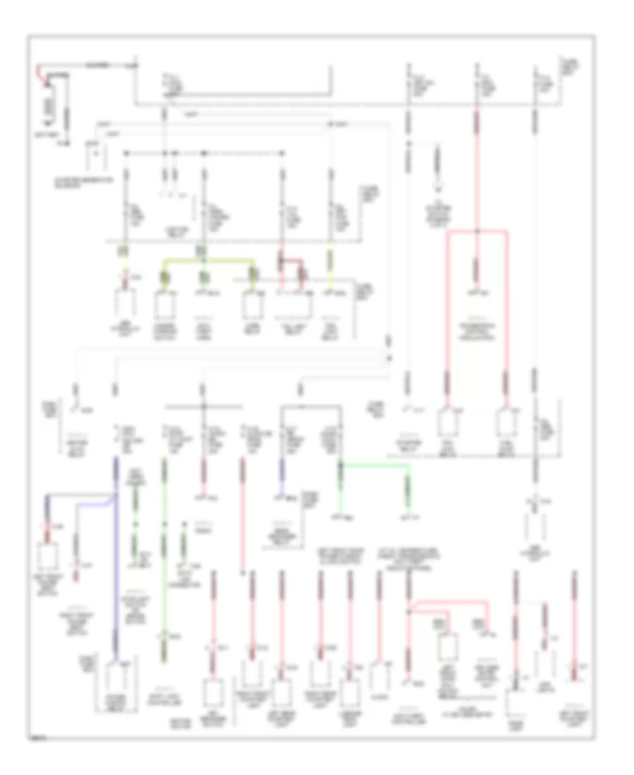 Power Distribution Wiring Diagram 1 of 3 for Isuzu Trooper Limited 1997