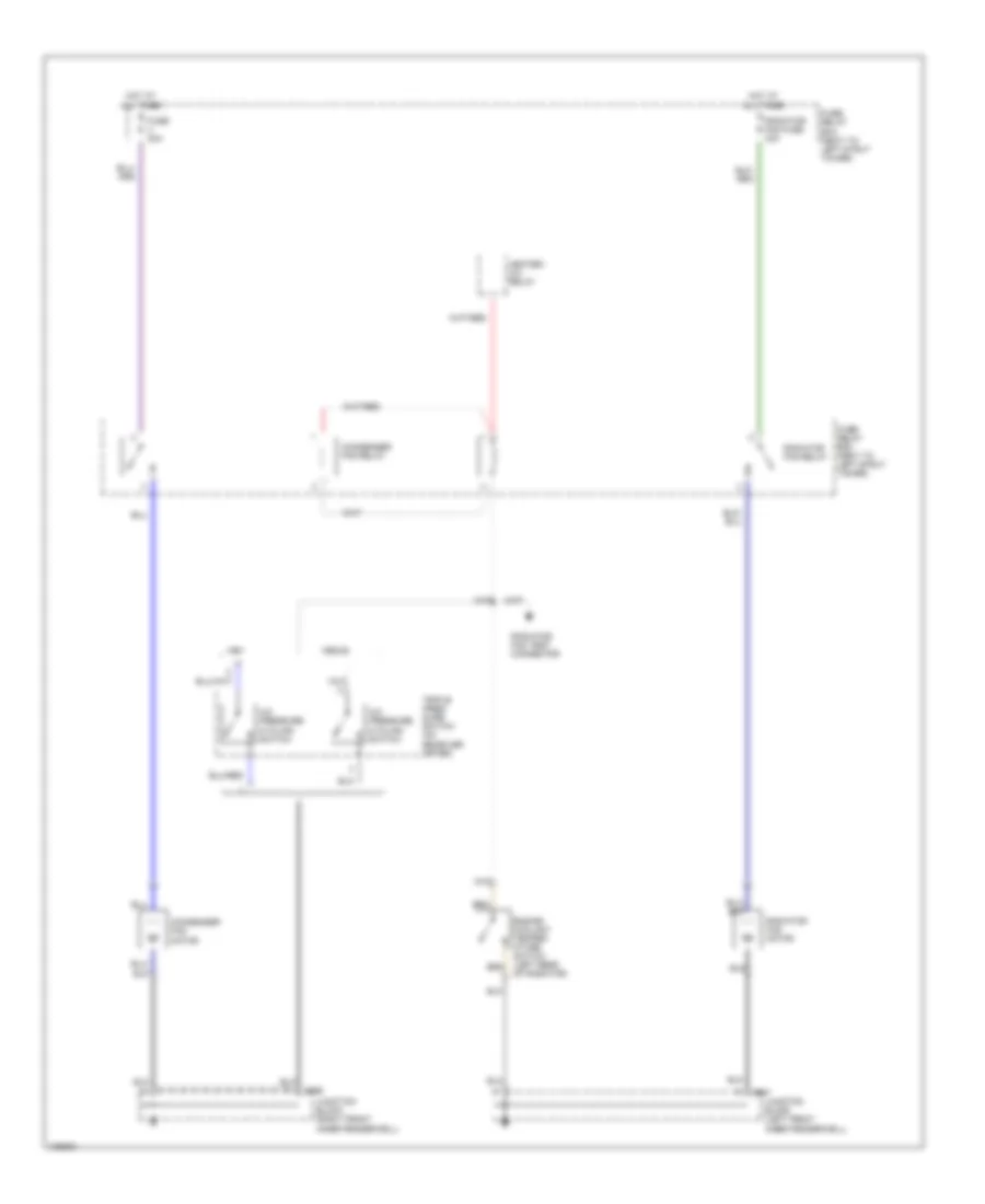 Cooling Fan Wiring Diagram for Isuzu Impulse XS 1990