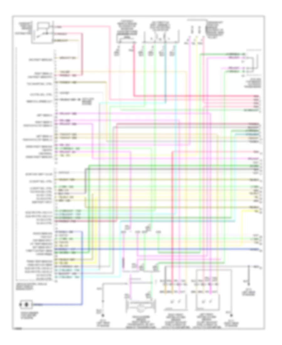 4.3L, Engine Performance Wiring Diagrams (1 of 4) for Isuzu Hombre S 1998