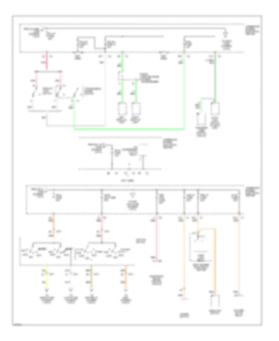 Power Distribution Wiring Diagram 2 of 5 for Isuzu Hombre S 1998