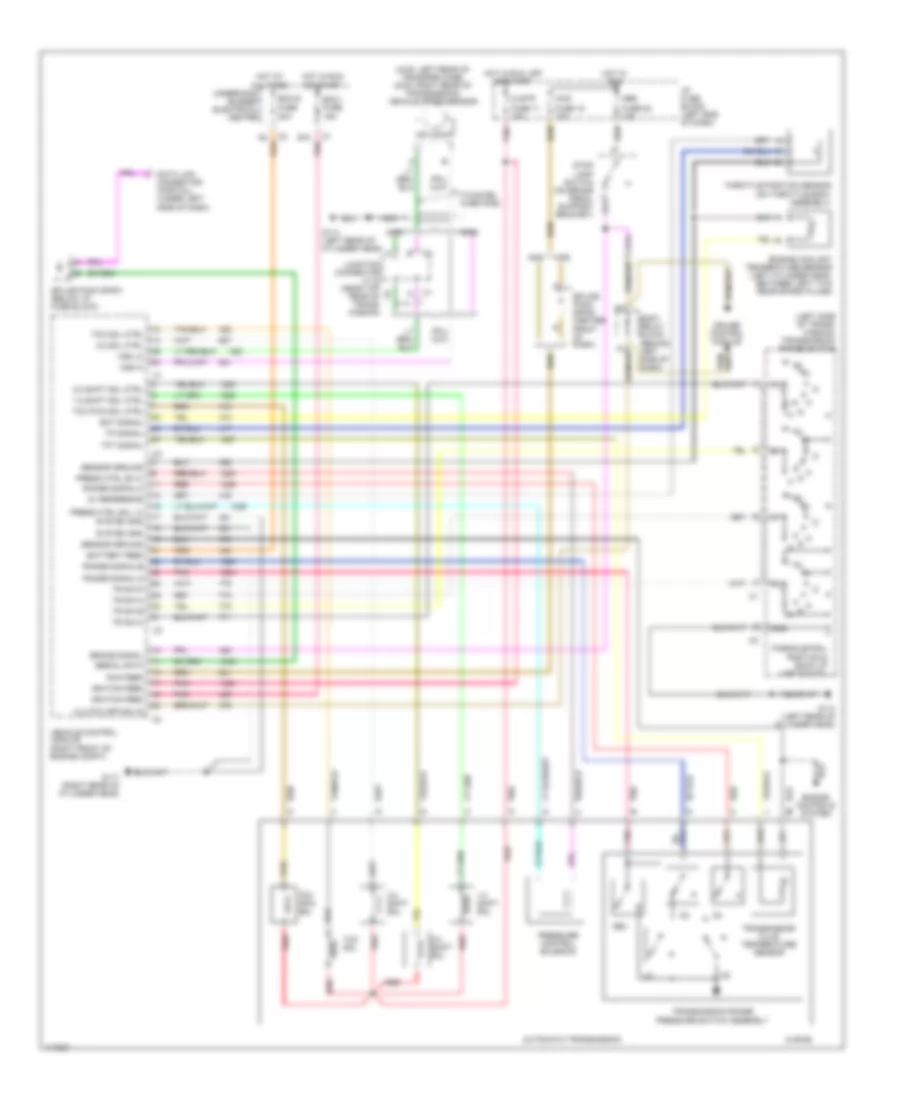 4.3L, AT Wiring Diagram for Isuzu Hombre S 1998