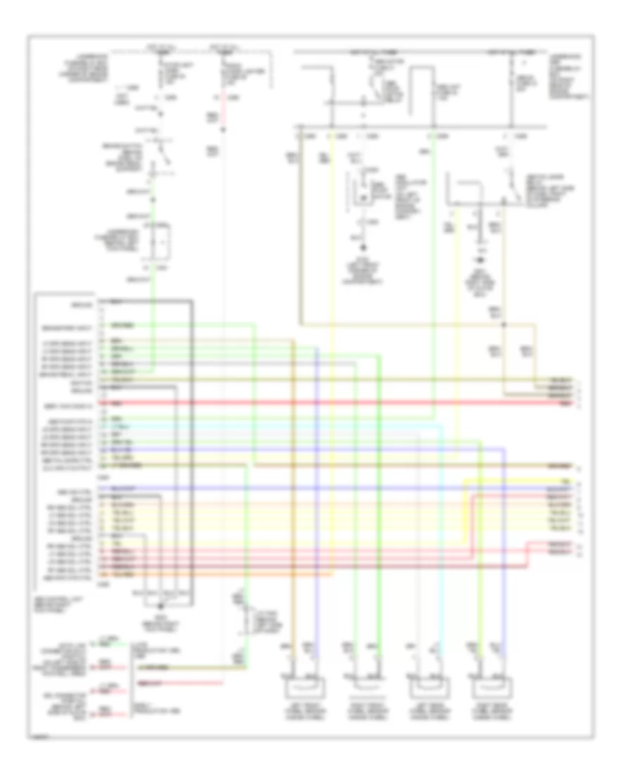 Anti lock Brake Wiring Diagrams 1 of 2 for Isuzu Oasis S 1998