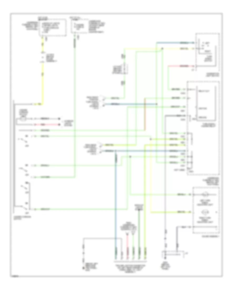 Exterior Lamps Wiring Diagram 2 of 2 for Isuzu Oasis S 1998