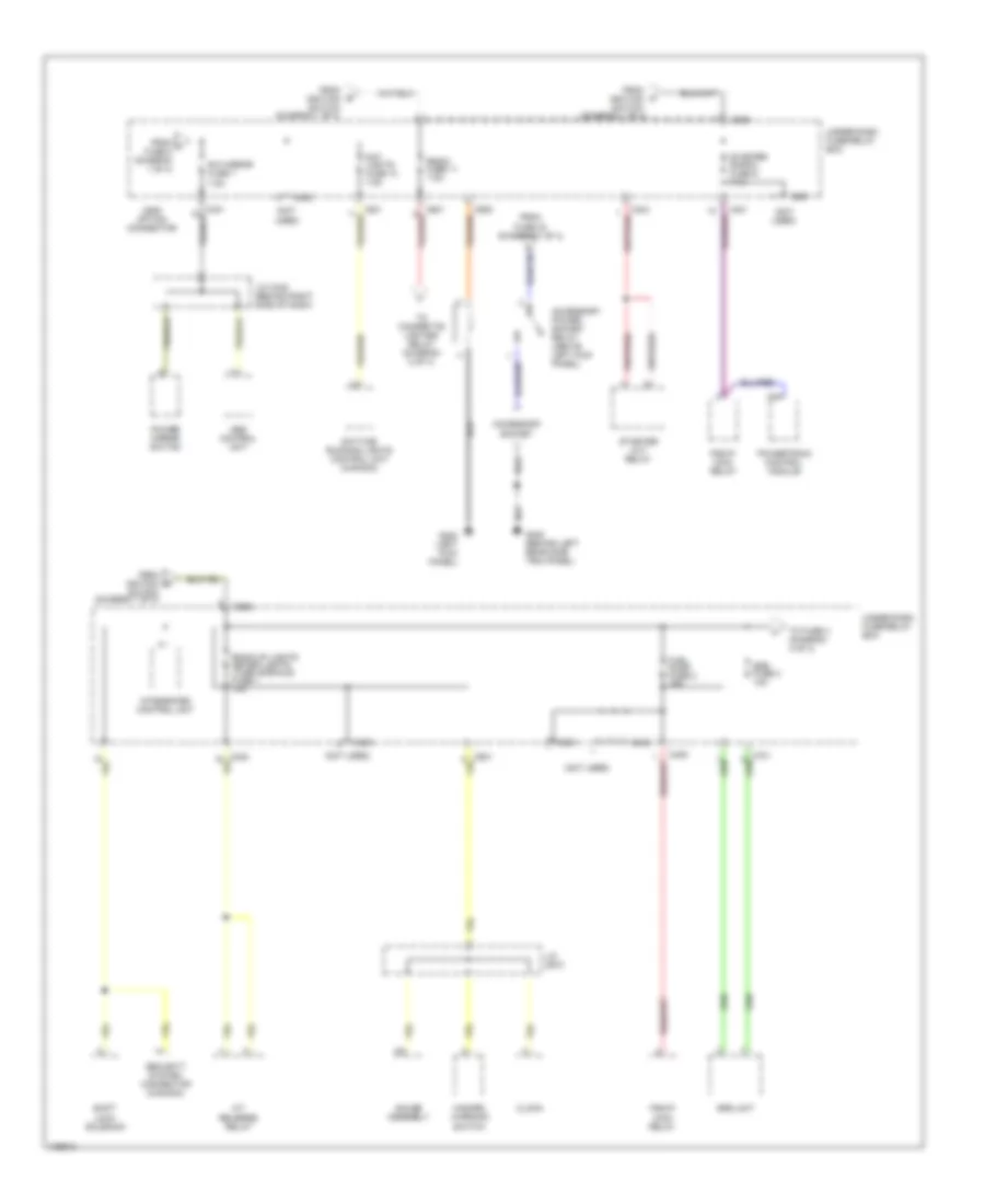 Power Distribution Wiring Diagram (3 of 4) for Isuzu Oasis S 1998