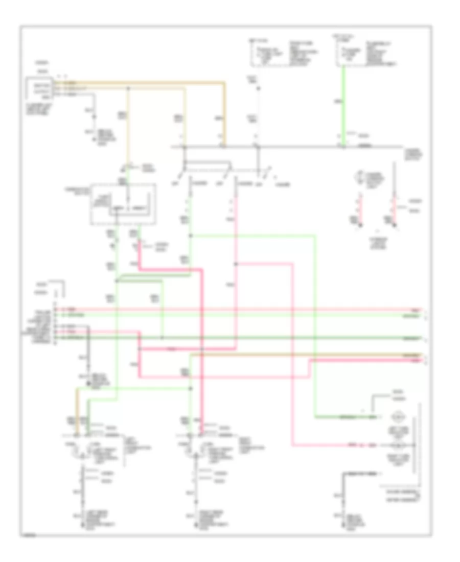 Exterior Lamps Wiring Diagram 1 of 2 for Isuzu Rodeo LS 1998