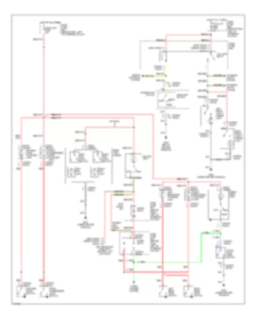 Courtesy Lamps Wiring Diagram for Isuzu Rodeo LS 1998