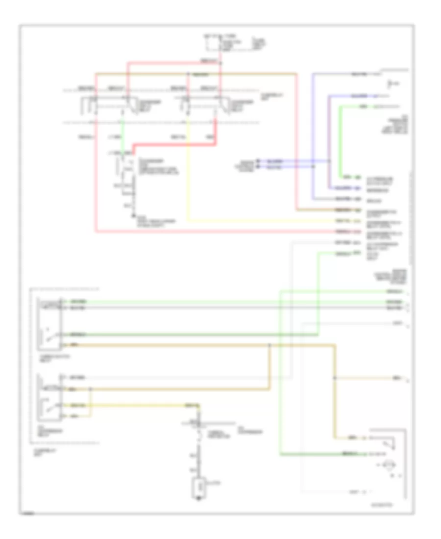 2.2L, Электросхема кондиционера A/C (1 из 2) для Isuzu Rodeo S 1998