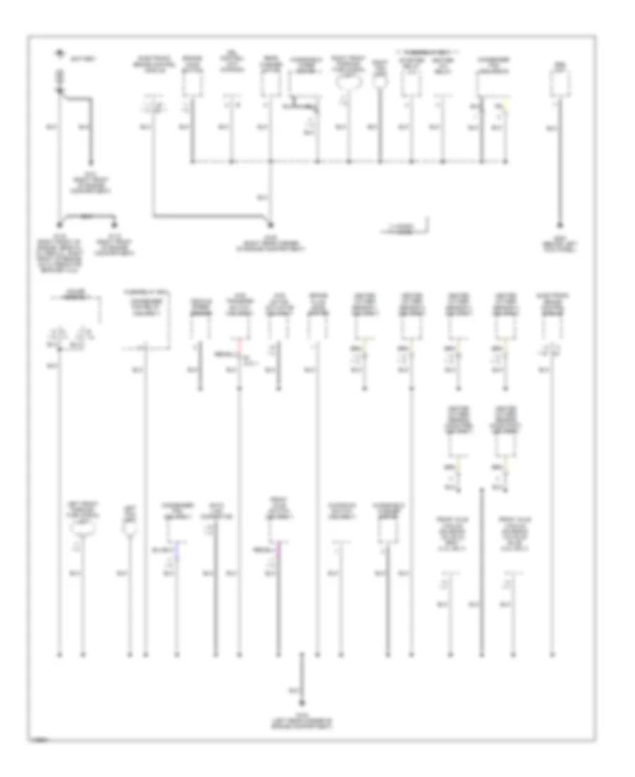 Ground Distribution Wiring Diagram 1 of 3 for Isuzu Rodeo S 1998