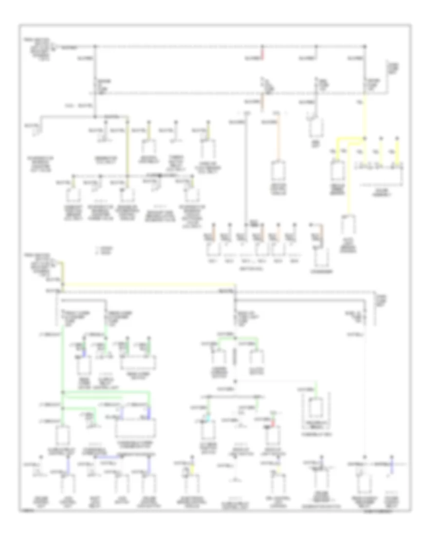 Power Distribution Wiring Diagram 3 of 3 for Isuzu Rodeo S 1998
