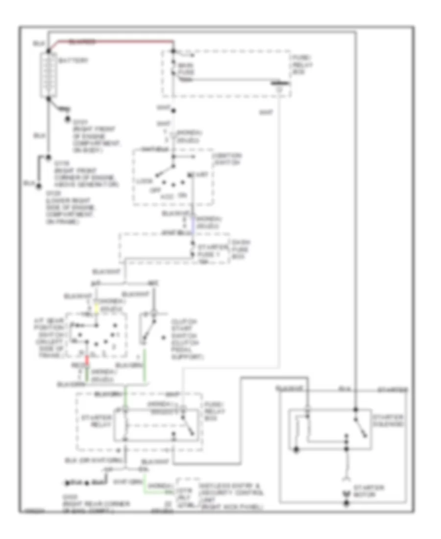 2 2L Starting Wiring Diagram for Isuzu Rodeo S 1998