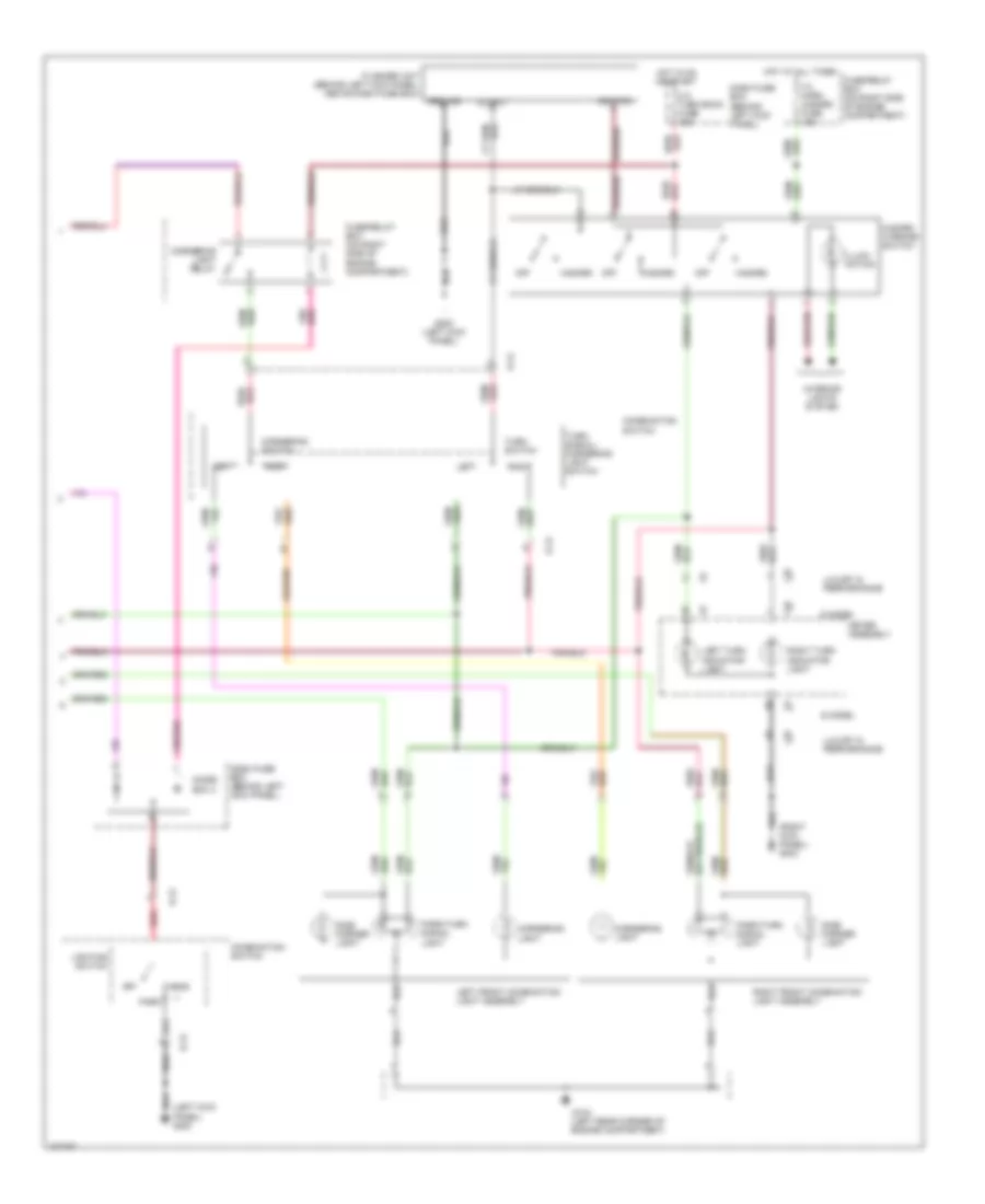 Exterior Lamps Wiring Diagram 2 of 2 for Isuzu Trooper Limited 1998