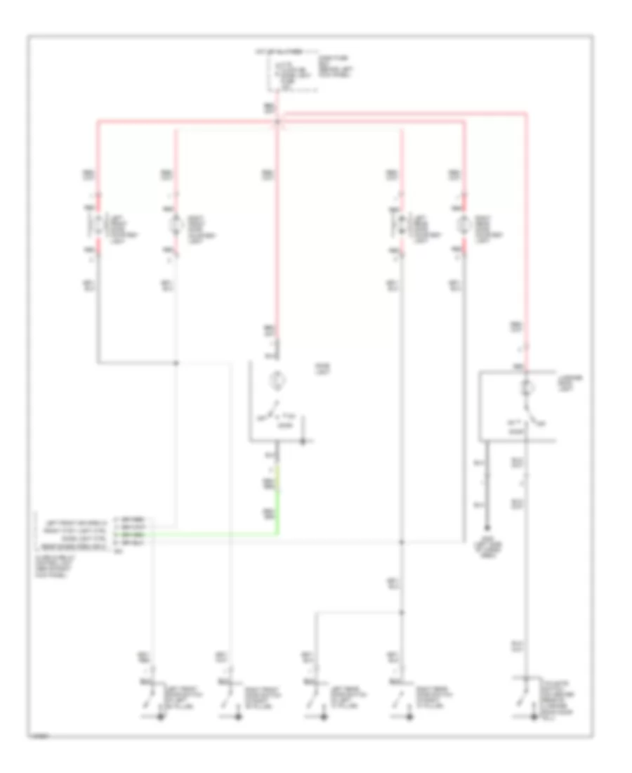 Courtesy Lamps Wiring Diagram S Model for Isuzu Trooper Limited 1998