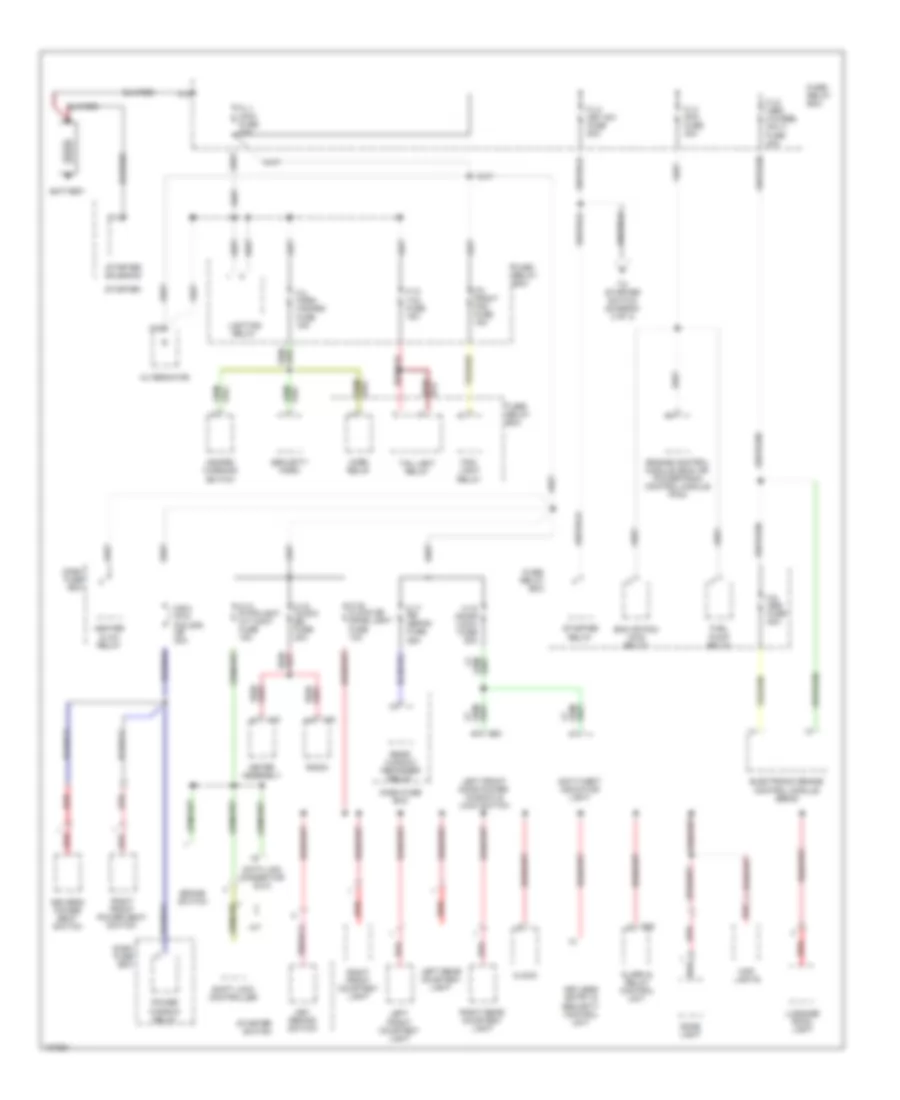 Power Distribution Wiring Diagram 1 of 3 for Isuzu Trooper Limited 1998