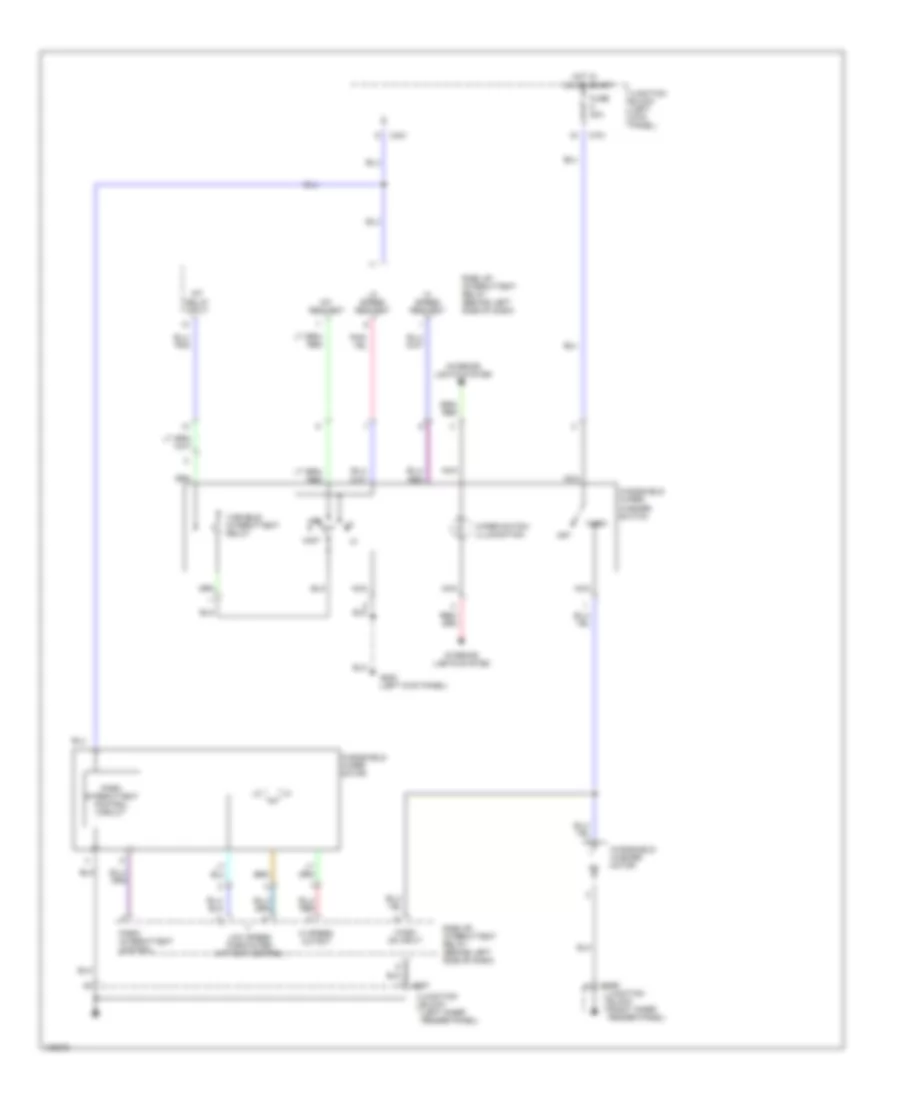 Электросхема стеклоочистителя, дворников и омывателя для Isuzu Impulse RS 1991