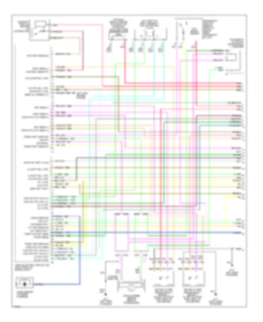 4.3L, Engine Performance Wiring Diagrams (1 of 4) for Isuzu Hombre S 1999