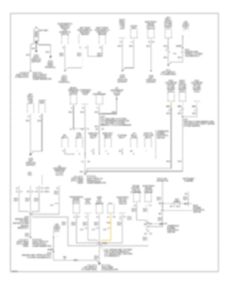 Ground Distribution Wiring Diagram 1 of 3 for Isuzu Hombre S 1999