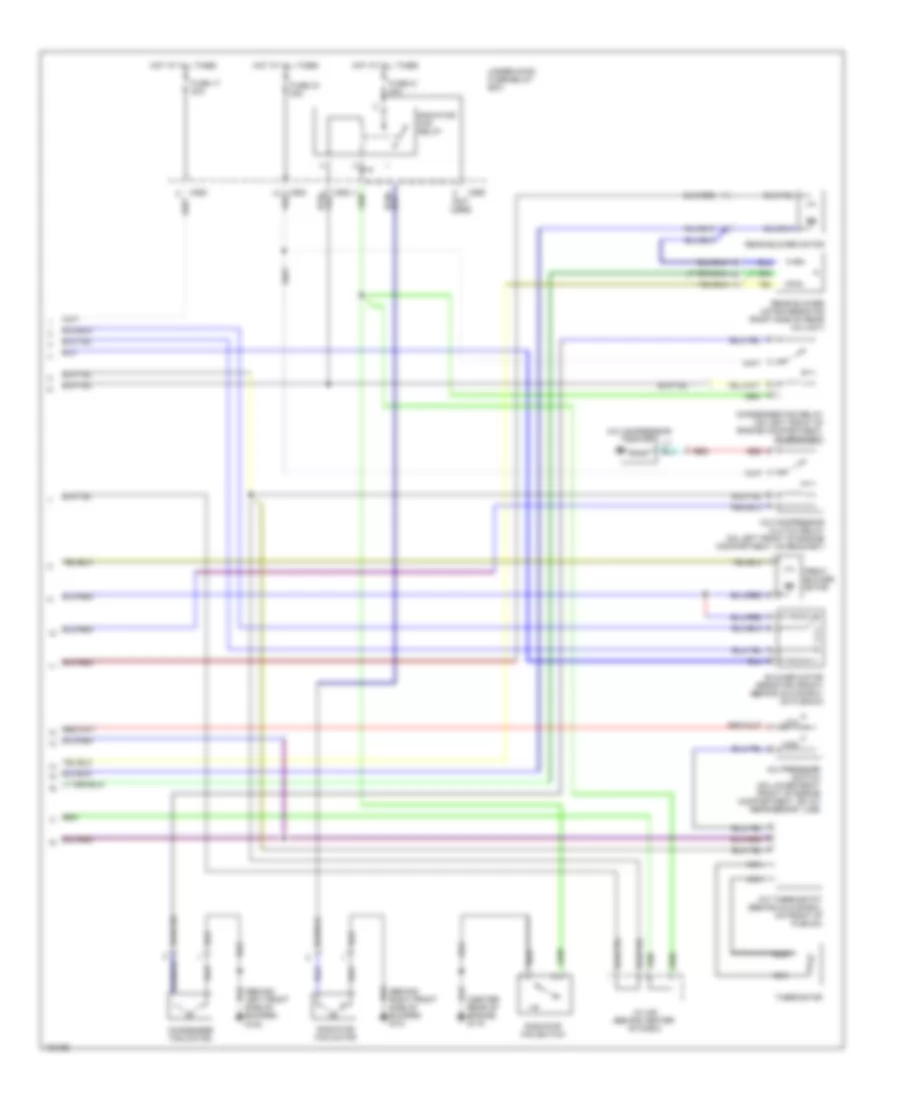 Manual A C Wiring Diagram 2 of 2 for Isuzu Oasis 1999