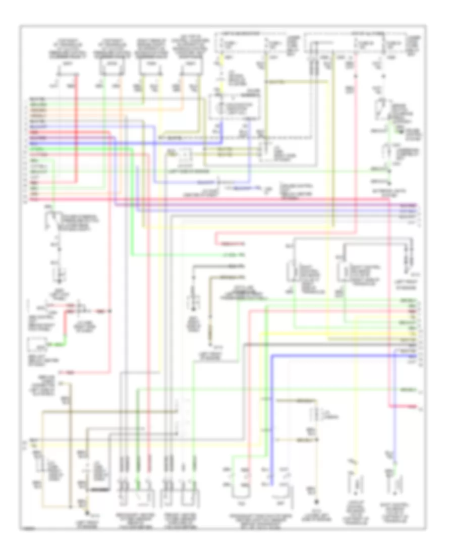 2.3L, Engine Performance Wiring Diagrams (2 of 3) for Isuzu Oasis 1999