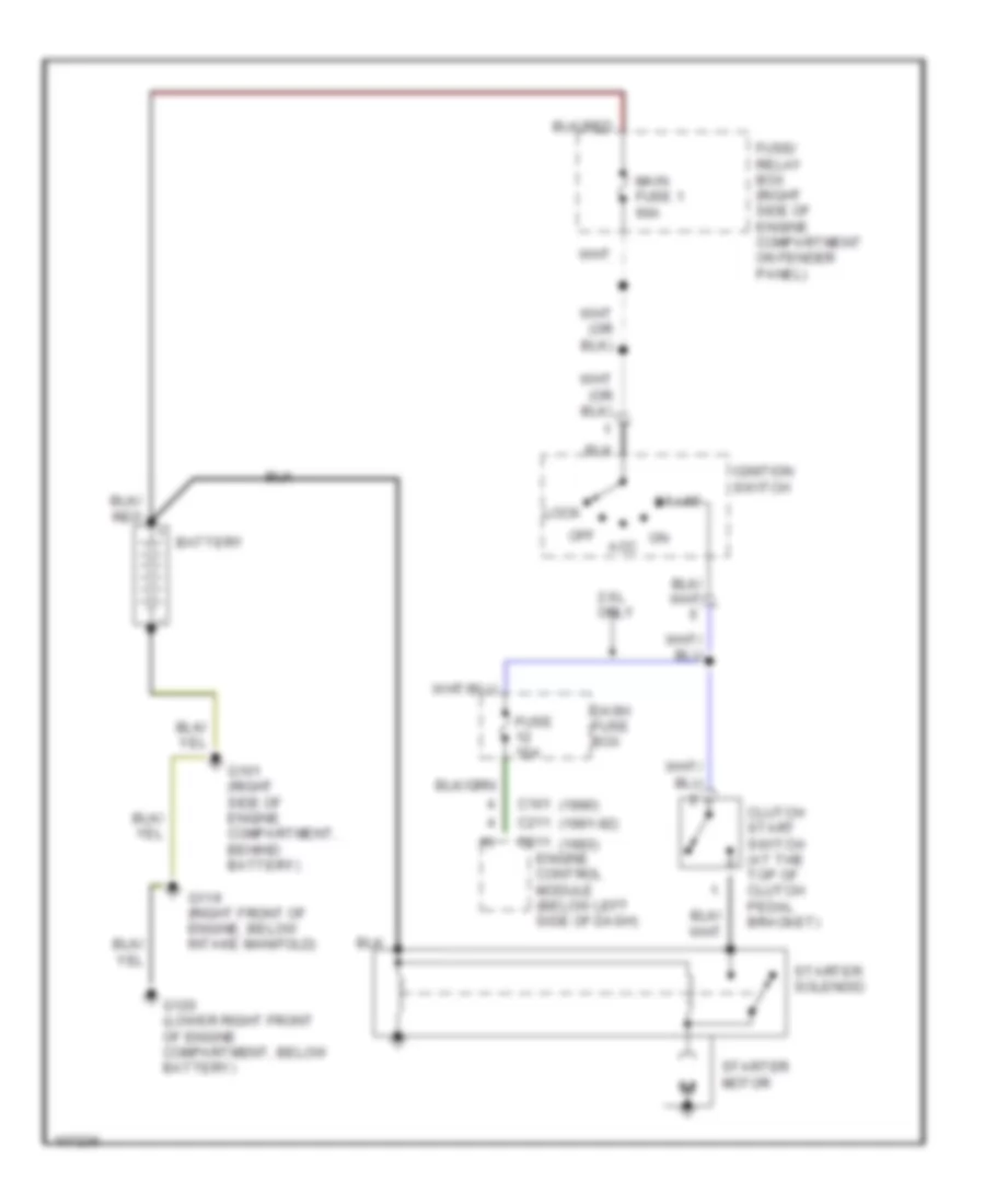 2 6L Starting Wiring Diagram M T for Isuzu Pickup LS 1991