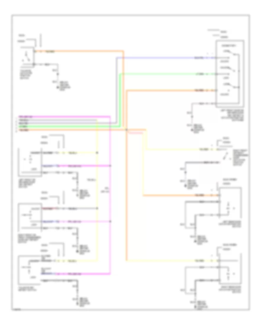 Anti theft Wiring Diagram 2 of 2 for Isuzu Rodeo LSE 1999