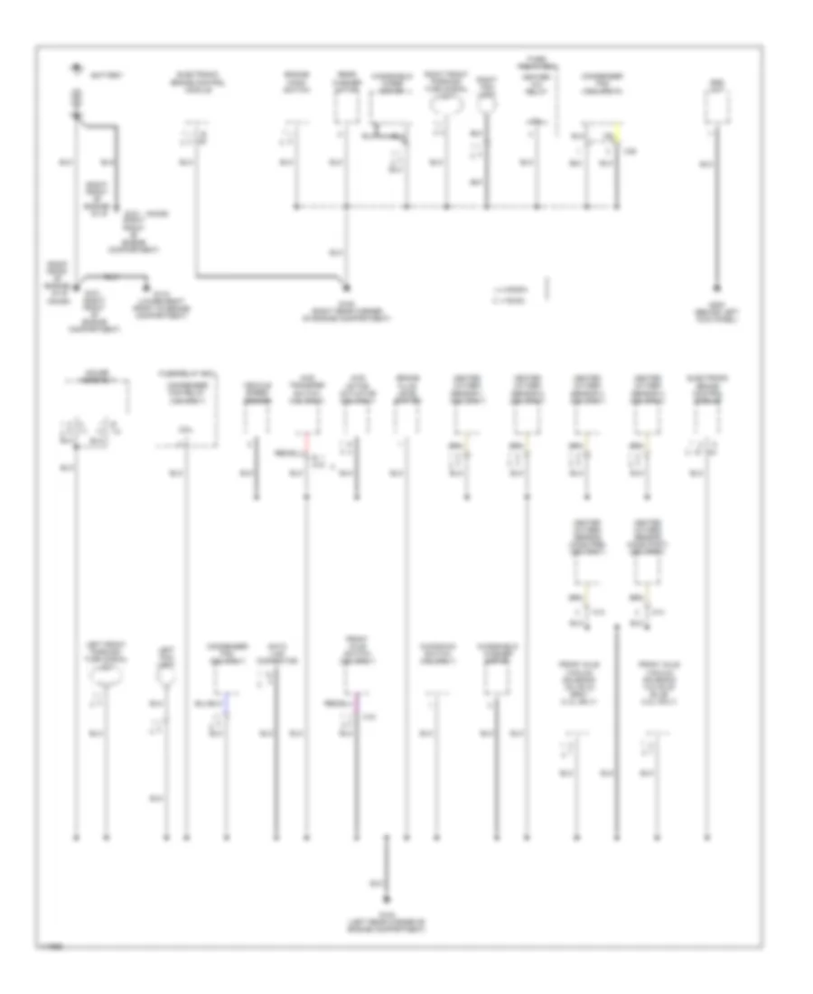 Ground Distribution Wiring Diagram 1 of 4 for Isuzu Rodeo LSE 1999