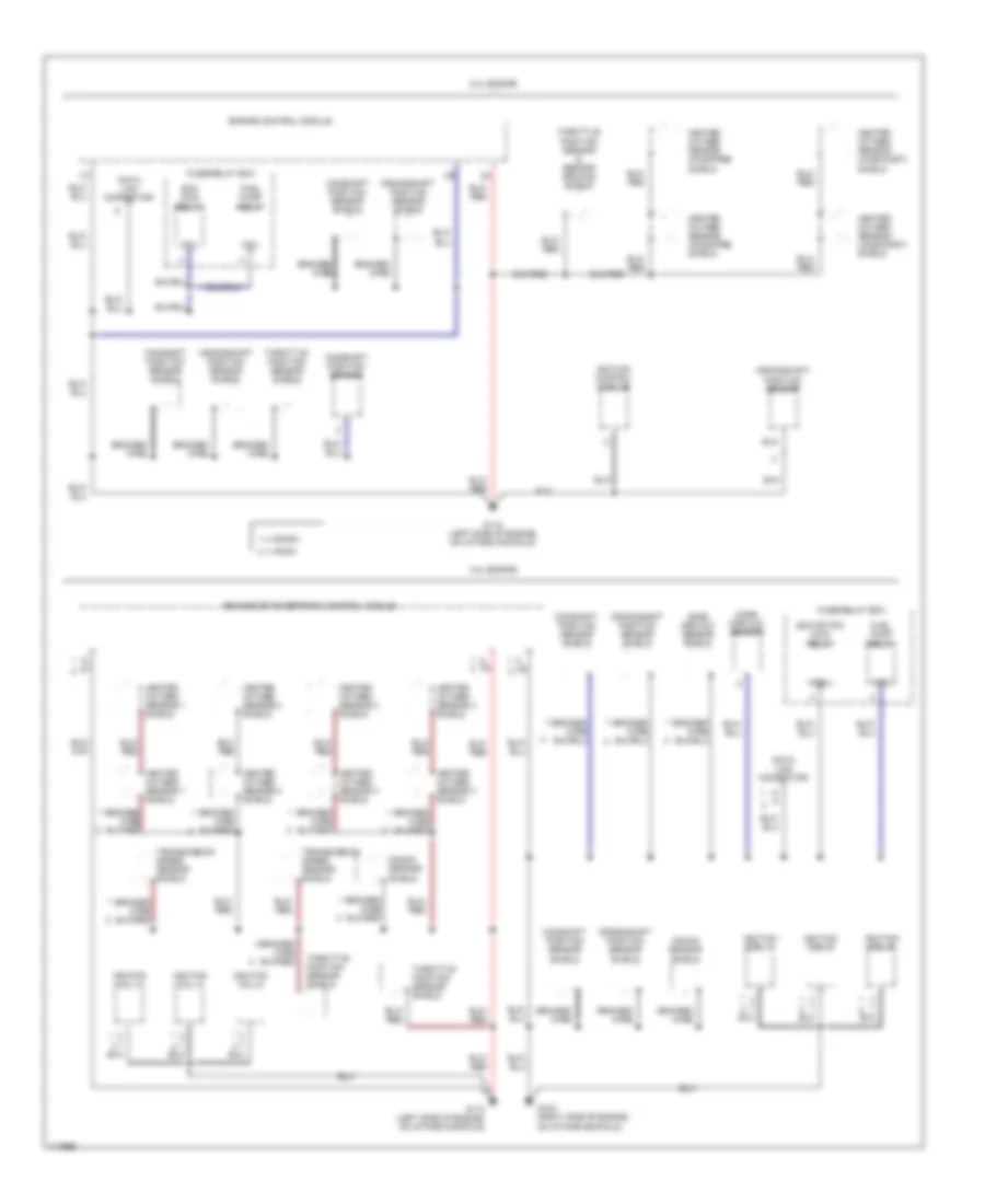 Ground Distribution Wiring Diagram (2 of 4) for Isuzu Rodeo LSE 1999