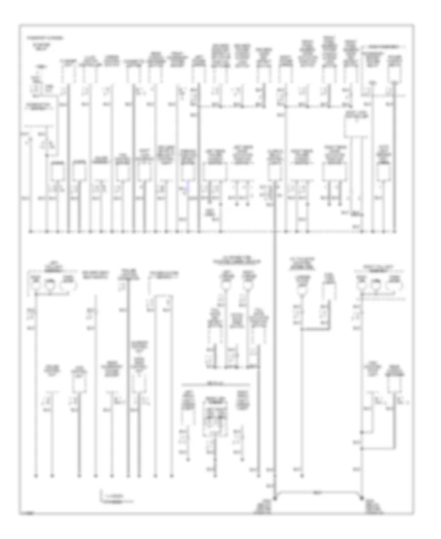 Ground Distribution Wiring Diagram 3 of 4 for Isuzu Rodeo LSE 1999