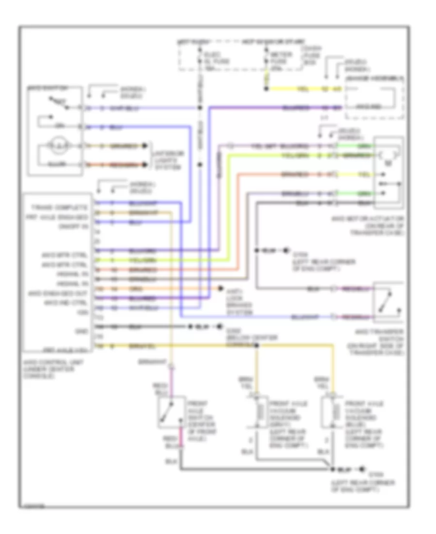 4WD Wiring Diagram for Isuzu Rodeo LSE 1999