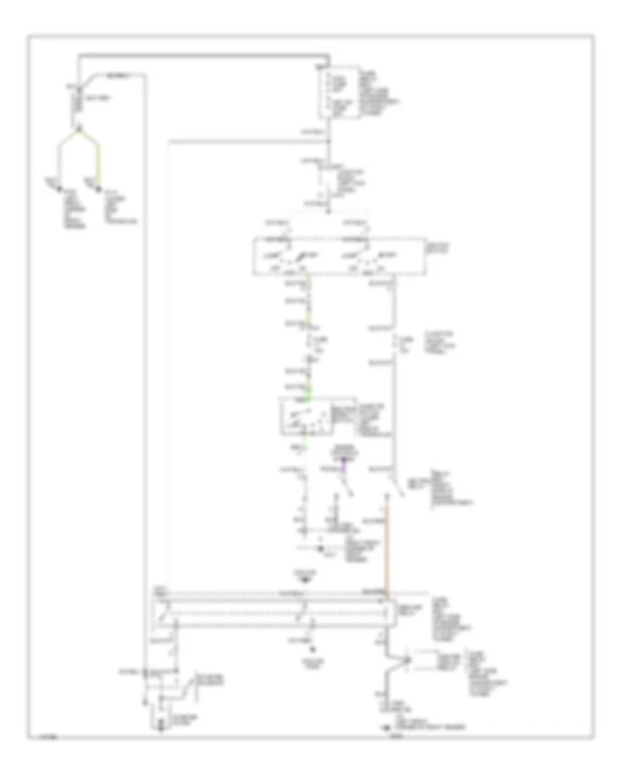 Starting Wiring Diagram Automatic Transaxle for Isuzu Stylus S 1991